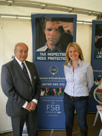 Emma McClarkin MEP at FSB stand at Lincolnshire Show