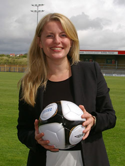 Emma-McClarkin-MEP-with-Football